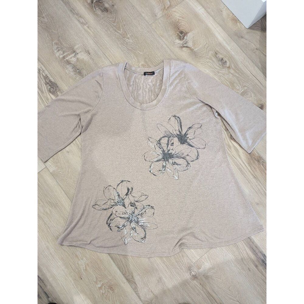 5/25 Sz 2X Floral Tunic Top